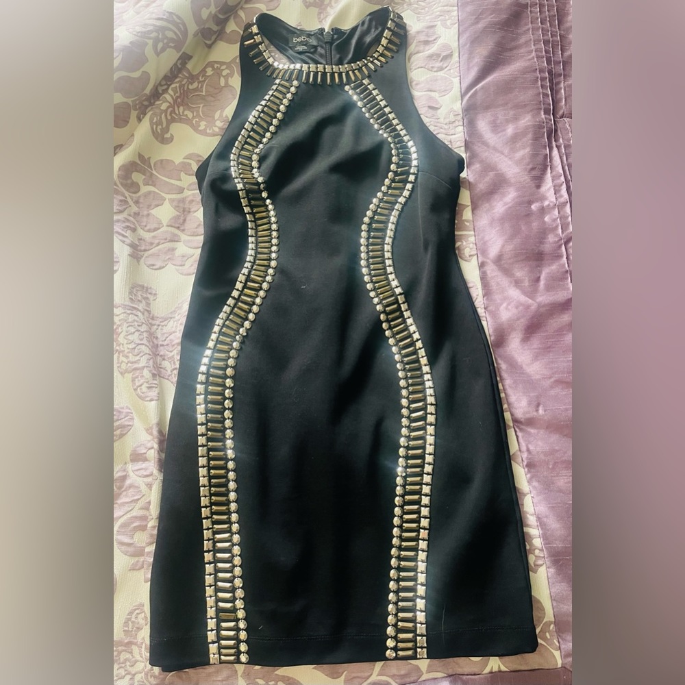 Bebe Black Dress Size: Medium - Picture 1 of 3